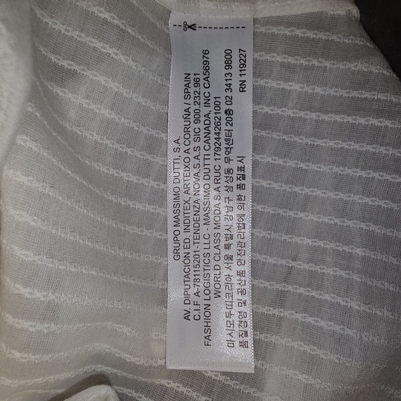 Massimo Dutti Cream Textured Sleeveless Top - Picture 4 of 7